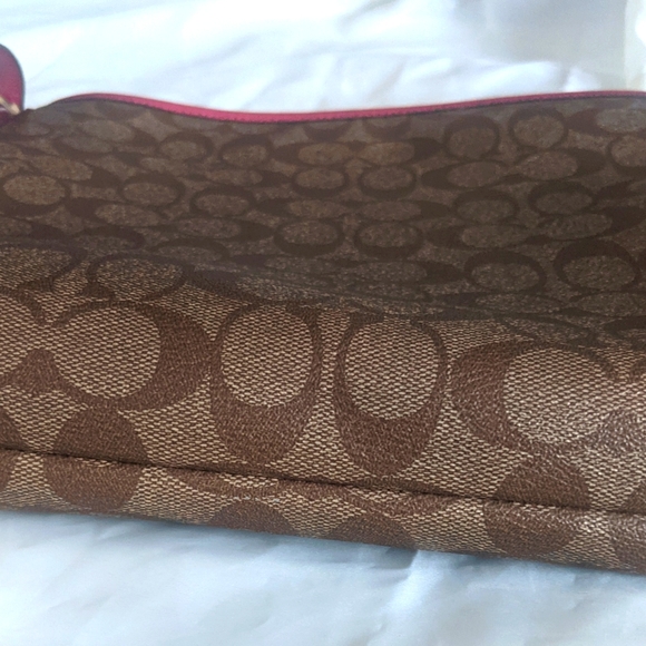 Coach Signature Zip File Crossbody Purse - Picture 11 of 13